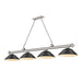 Z-Lite Cordon Brushed Nickel 4 Light Billiard 2306-4BN-SMB | theLightShop