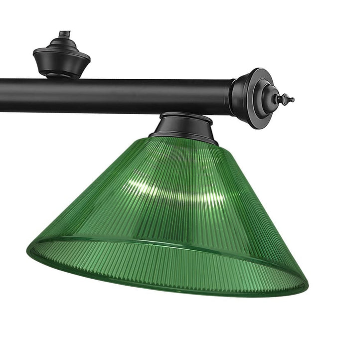 Z-Lite Cordon Matte Black 3 Light Billiard 2306-3MB-ARG | theLightShop