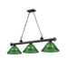 Z-Lite Cordon Matte Black 3 Light Billiard 2306-3MB-ARG | theLightShop