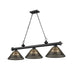 Z-Lite Cordon Matte Black 3 Light Billiard 2306-3MB-ARS | theLightShop