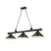 Z-Lite Cordon Matte Black 3 Light Billiard 2306-3MB-MB15 | theLightShop
