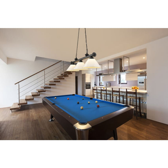 Z-Lite Cordon Matte Black 3 Light Billiard 2306-3MB-PWH | theLightShop