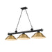 Z-Lite Cordon Matte Black 3 Light Billiard 2306-3MB-SRB | theLightShop