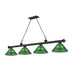 Z-Lite Cordon Matte Black 4 Light Billiard 2306-4MB-ARG | theLightShop