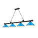 Z-Lite Cordon Matte Black 4 Light Billiard 2306-4MB-MEB | theLightShop