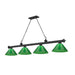Z-Lite Cordon Matte Black 4 Light Billiard 2306-4MB-PGR | theLightShop