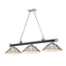 Z-Lite Cordon Matte Black Brushed Nickel 3 Light Billiard 2306-3MB-BN-SBN | theLightShop