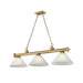 Z-Lite Cordon Rubbed Brass 3 Light Billiard 2306-3RB-AWL14 | theLightShop