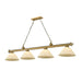 Z-Lite Cordon Rubbed Brass 4 Light Billiard 2306-4RB-AGM14 | theLightShop