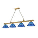 Z-Lite Cordon Rubbed Brass 4 Light Billiard 2306-4RB-ARDB | theLightShop