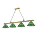 Z-Lite Cordon Rubbed Brass 4 Light Billiard 2306-4RB-ARG | theLightShop