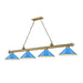 Z-Lite Cordon Rubbed Brass 4 Light Billiard 2306-4RB-MEB | theLightShop