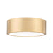 Z-Lite Coronado 1 Light LED 12’’ Flushmount - Modern Gold