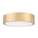 Z-Lite Coronado 1 Light LED 16’’ Flushmount - Modern Gold