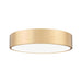 Z-Lite Coronado 1 Light LED 20’’ Flushmount - Modern Gold
