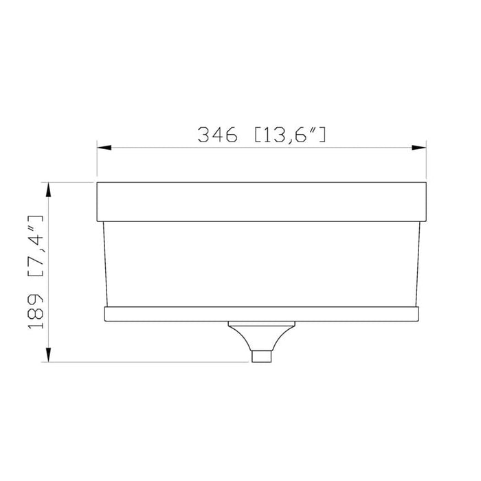 Z-Lite Cosmopolitan Heritage Brass Flushmount 307F-HBR | theLightShop