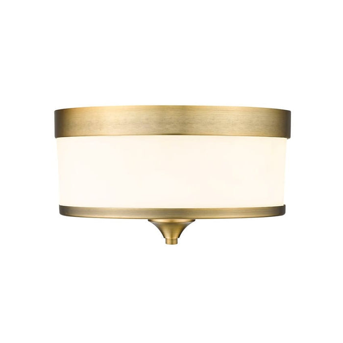 Z-Lite Cosmopolitan Heritage Brass Flushmount 307F-HBR | theLightShop