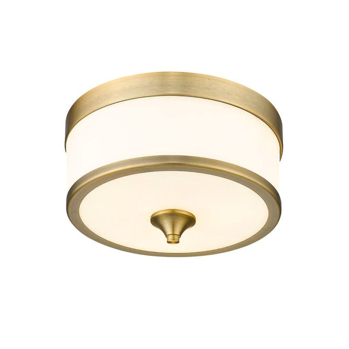 Z-Lite Cosmopolitan Heritage Brass Flushmount 307F-HBR | theLightShop