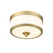 Z-Lite Cosmopolitan Heritage Brass Flushmount 307F-HBR | theLightShop