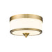 Z-Lite Cosmopolitan Heritage Brass Flushmount 307F-HBR | theLightShop