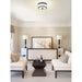 Z-Lite Cosmopolitan Matte Black Flushmount 307F-MB | theLightShop