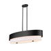 Z-Lite Counterpoint Matte Black 5 Light Linear Chandelier 495-42L-MB | theLightShop