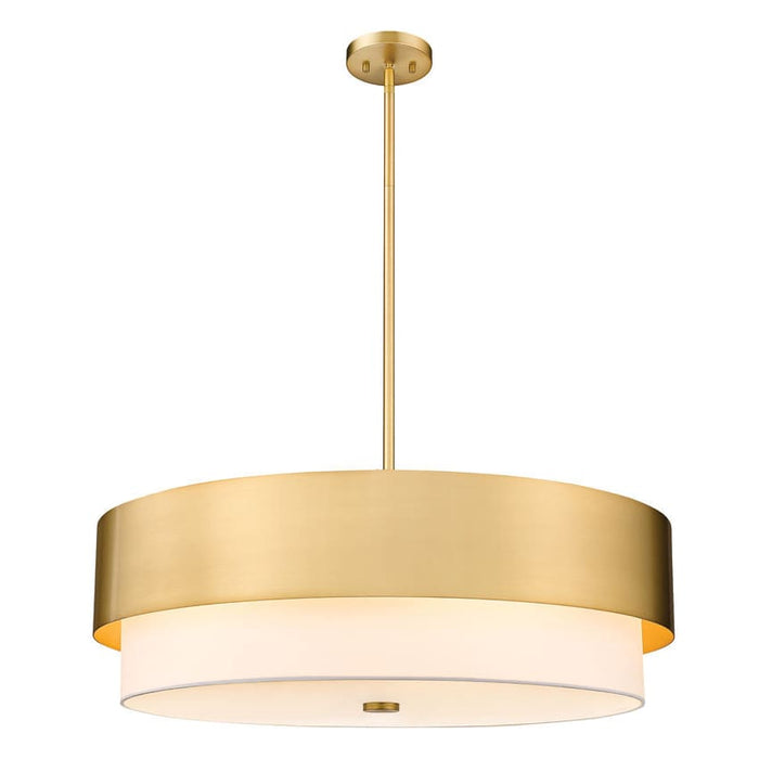 Z-Lite Counterpoint Modern Gold 6 Light Chandelier 495P32-MGLD | theLightShop