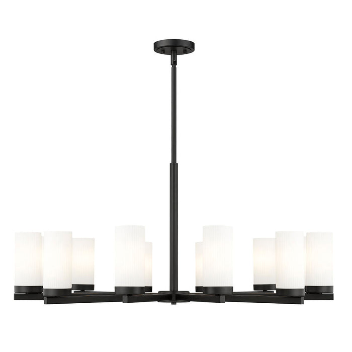 Z-Lite Danica Chandelier Matte Black 12 Light 3044-12MB | theLightShop