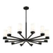 Z-Lite Danica Chandelier Matte Black 12 Light 3044-12MB | theLightShop
