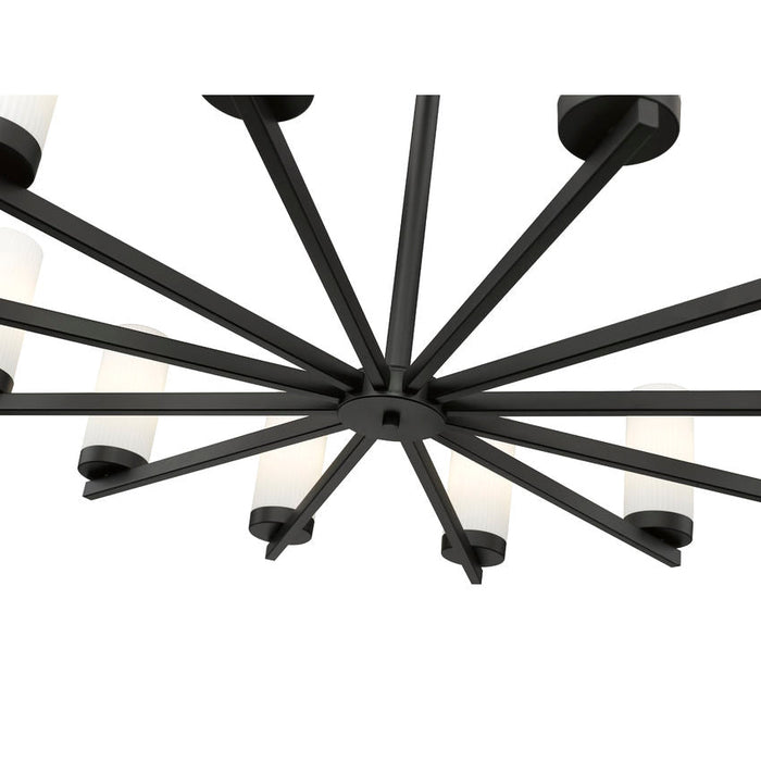 Z-Lite Danica Chandelier Matte Black 12 Light 3044-12MB | theLightShop