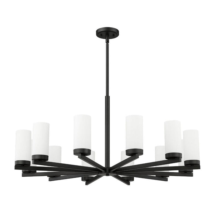 Z-Lite Danica Chandelier Matte Black 12 Light 3044-12MB | theLightShop