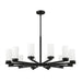 Z-Lite Danica Chandelier Matte Black 12 Light 3044-12MB | theLightShop