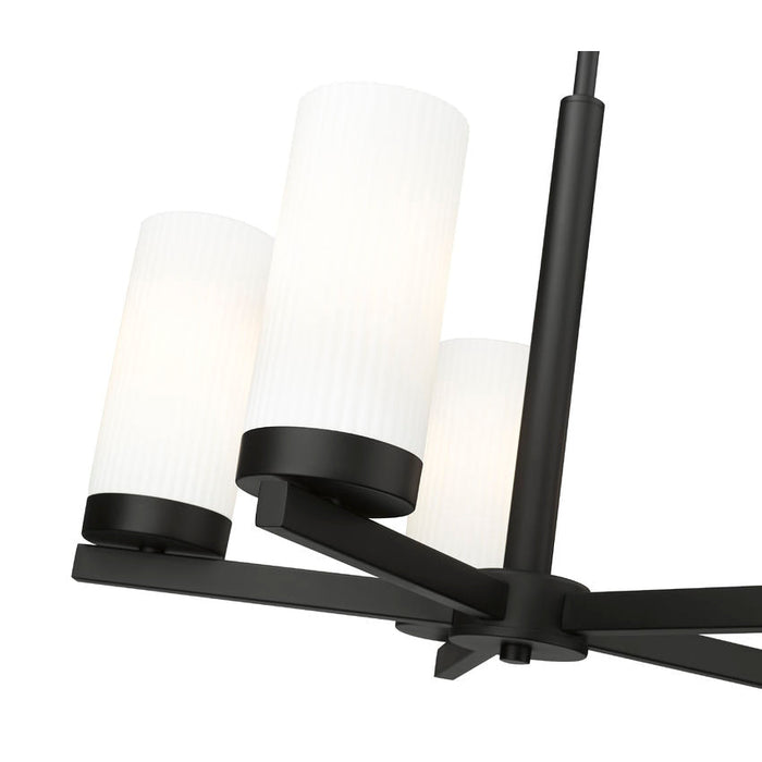 Z-Lite Danica Chandelier Matte Black 5 Light 3044-5MB | theLightShop