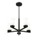 Z-Lite Danica Chandelier Matte Black 5 Light 3044-5MB | theLightShop