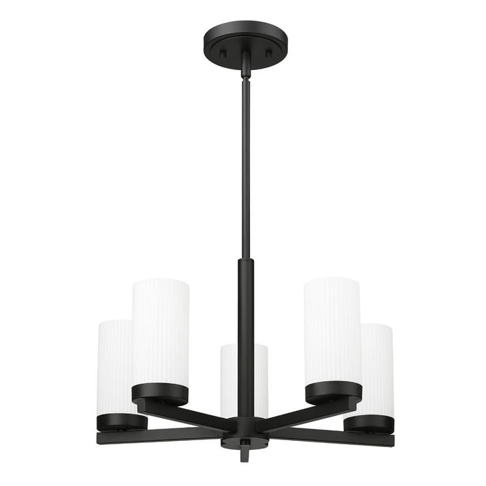 Z-Lite Danica Chandelier Matte Black 5 Light 3044-5MB | theLightShop