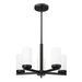 Z-Lite Danica Chandelier Matte Black 5 Light 3044-5MB | theLightShop