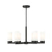 Z-Lite Danica Chandelier Matte Black 6 Light 3044-6MB | theLightShop