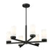 Z-Lite Danica Chandelier Matte Black 6 Light 3044-6MB | theLightShop