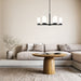 Z-Lite Danica Chandelier Matte Black 6 Light 3044-6MB | theLightShop