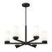 Z-Lite Danica Chandelier Matte Black 6 Light 3044-6MB | theLightShop