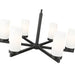 Z-Lite Danica Chandelier Matte Black 6 Light 3044-6MB | theLightShop