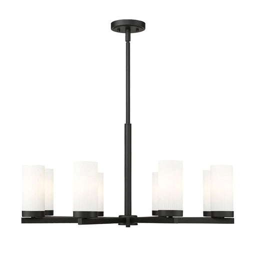 Z-Lite Danica Chandelier Matte Black 8 Light 3044-8MB | theLightShop