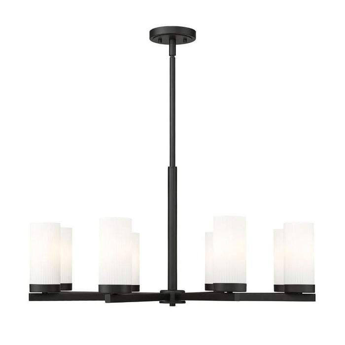 Z-Lite Danica Chandelier Matte Black 8 Light 3044-8MB | theLightShop