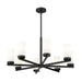 Z-Lite Danica Chandelier Matte Black 8 Light 3044-8MB | theLightShop