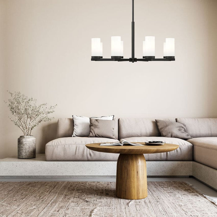 Z-Lite Danica Chandelier Matte Black 8 Light 3044-8MB | theLightShop