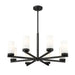 Z-Lite Danica Chandelier Matte Black 8 Light 3044-8MB | theLightShop