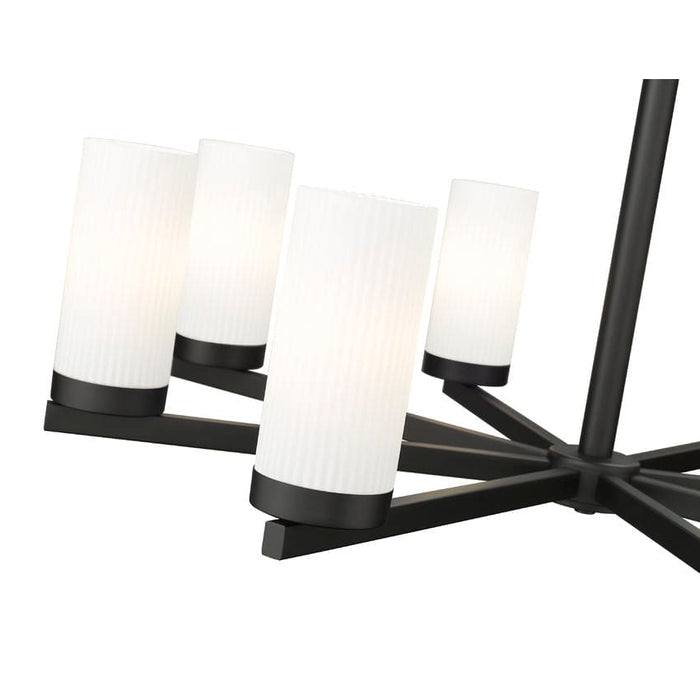 Z-Lite Danica Chandelier Matte Black 8 Light 3044-8MB | theLightShop