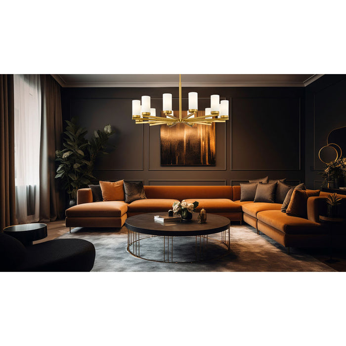 Z-Lite Danica Chandelier Modern Gold 12 Light 3044-12MGLD | theLightShop