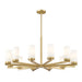 Z-Lite Danica Chandelier Modern Gold 12 Light 3044-12MGLD | theLightShop
