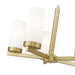 Z-Lite Danica Chandelier Modern Gold 5 Light 3044-5MGLD | theLightShop